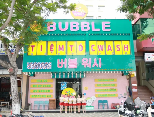 버블워시 — 다낭 팜반동, 이발과 한국식 세신을 한자리에서